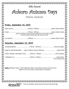 Auburn Kentucky Autumn Days www.sokybargains.com